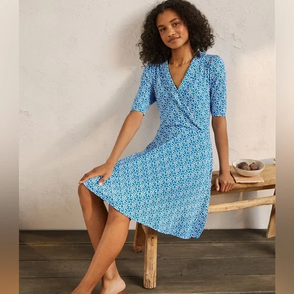 Boden | Dresses | Boden Fixed Wrap Jersey Dress | Poshmark
